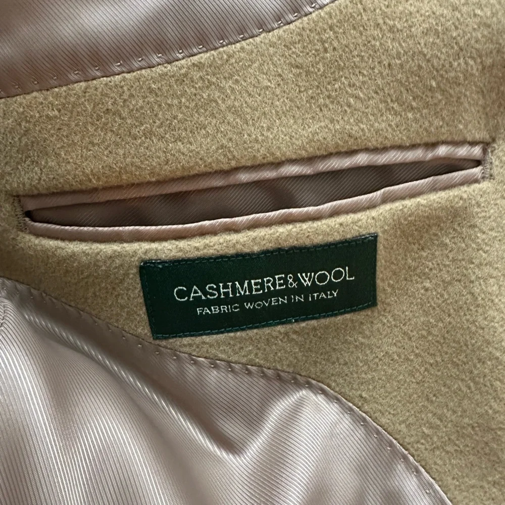 LAUREN RALPH LAUREN - Men’s Camel Overcoat - Picture 8 of 9